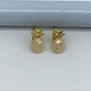 UNBRANDED pineapple faux opal fashion earrings